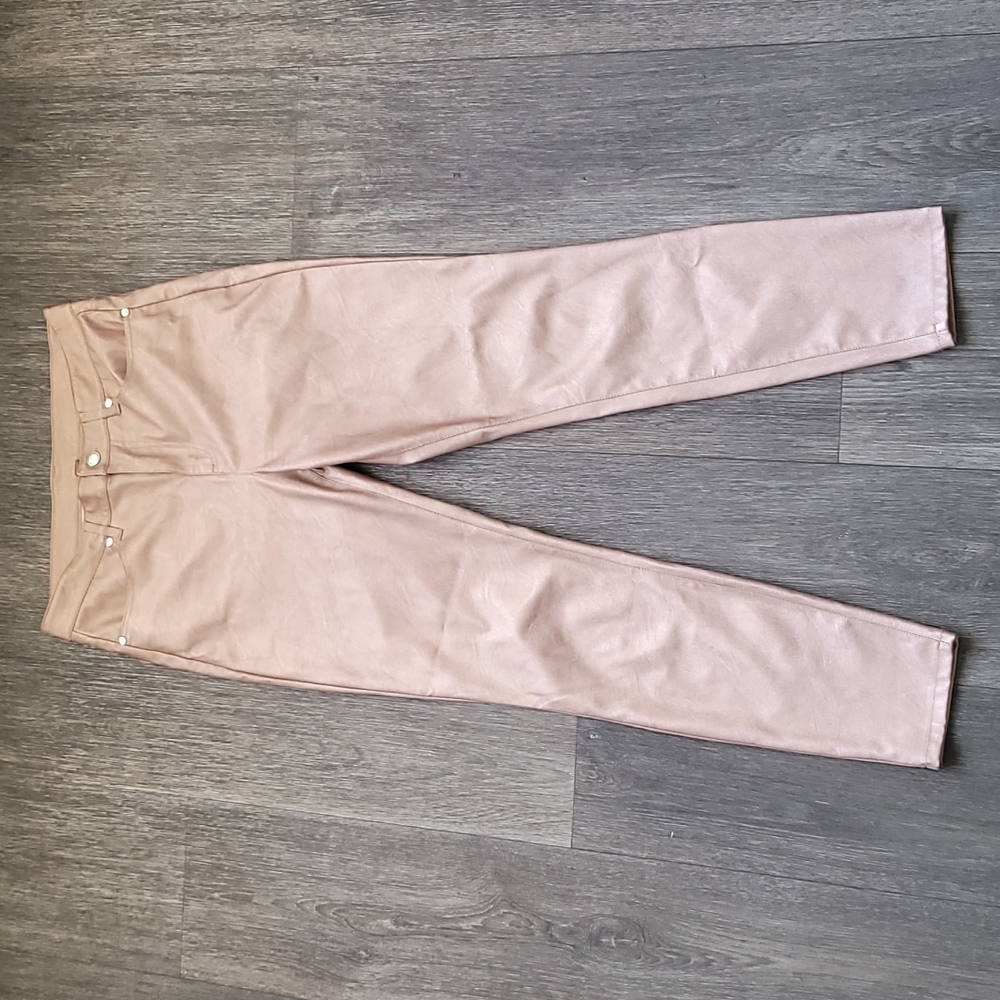Free People Pink Metallic Skinny Pant Size 29